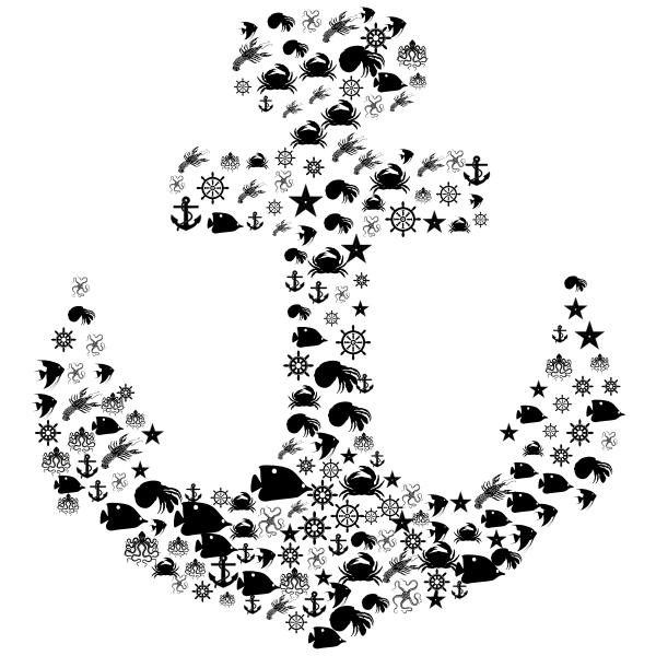 SVG Nautical anchor design