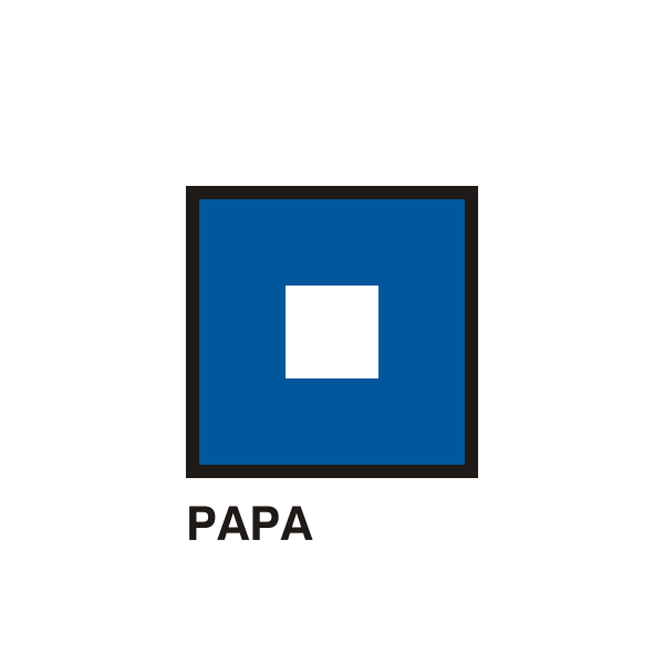 SVG Nautical P letter flag