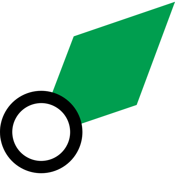 SVG Nautical symbol for a port buoy vector image