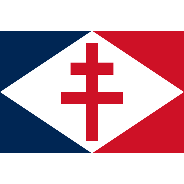 SVG Naval Ensign of Free France 1940-1944