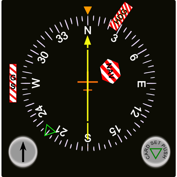 SVG Navigating instrument
