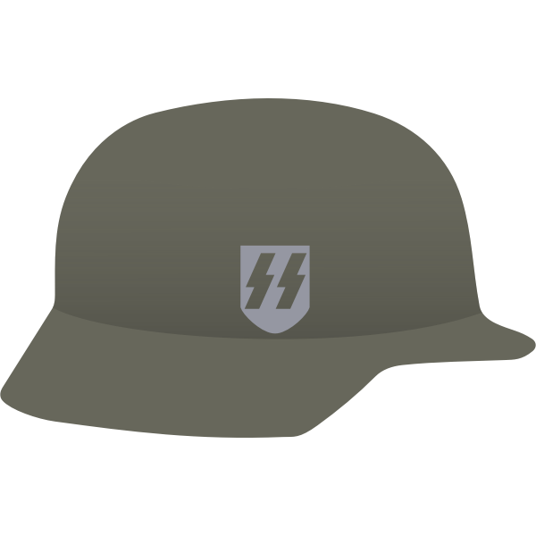 SVG Nazi helmet vector image