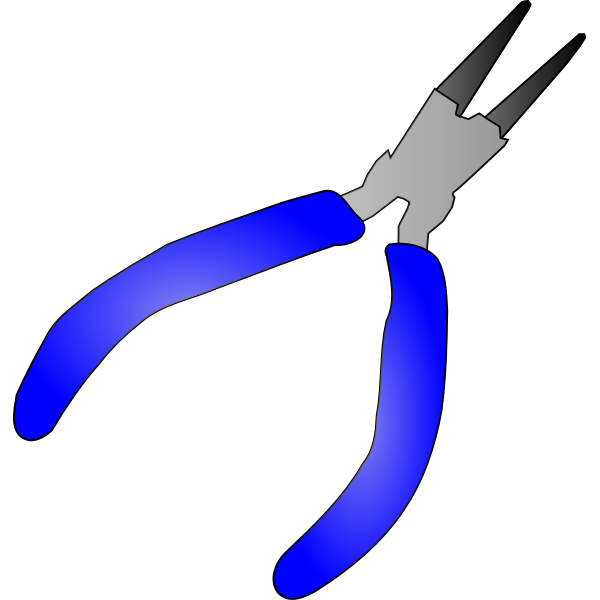 SVG Needlenose pliers vector image
