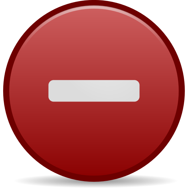 SVG Negative red icon