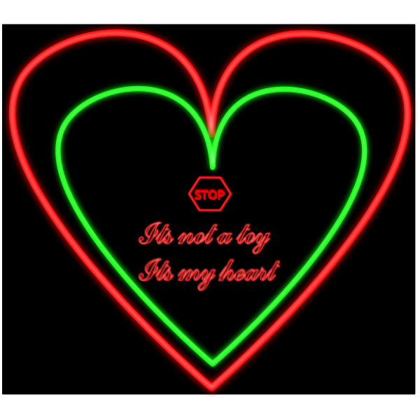SVG Neon Heart