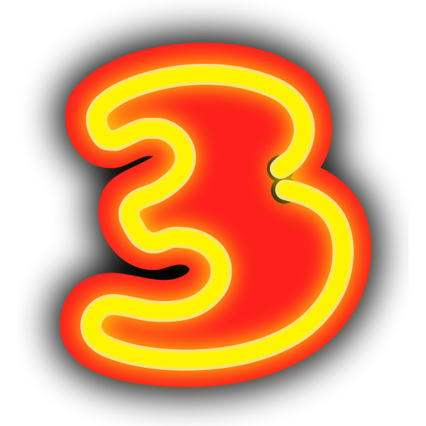 SVG Neon Numerals-3
