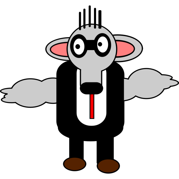 SVG nerd elephant