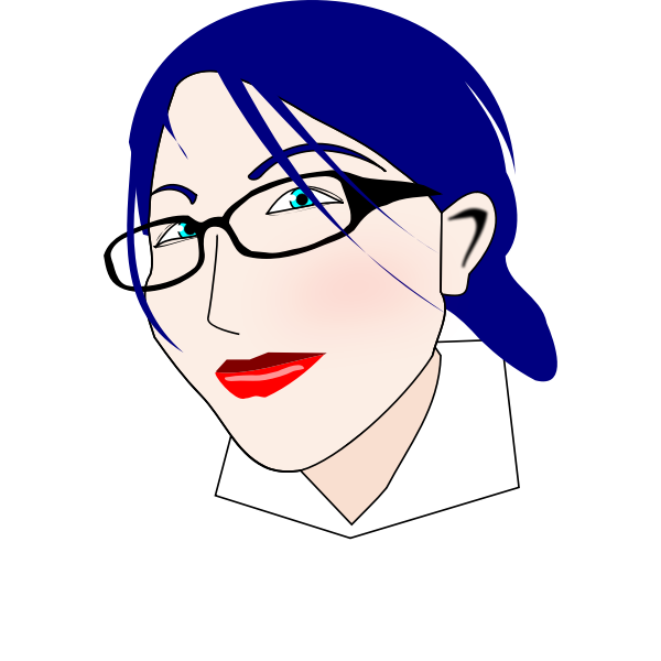 SVG Nerdy lady