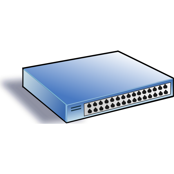 SVG Net switch vector image