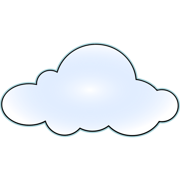 SVG Net wan cloud vector image