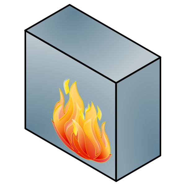 SVG Network firewall vector illustration