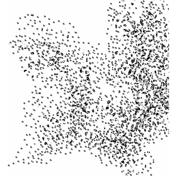 SVG Network Node Cloud Swarm Simple