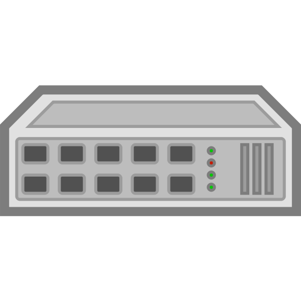 SVG Network switch hub vector image
