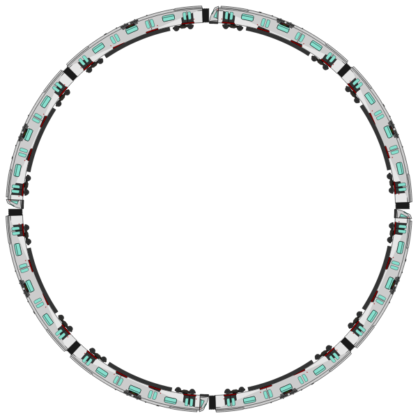 SVG Never ending train