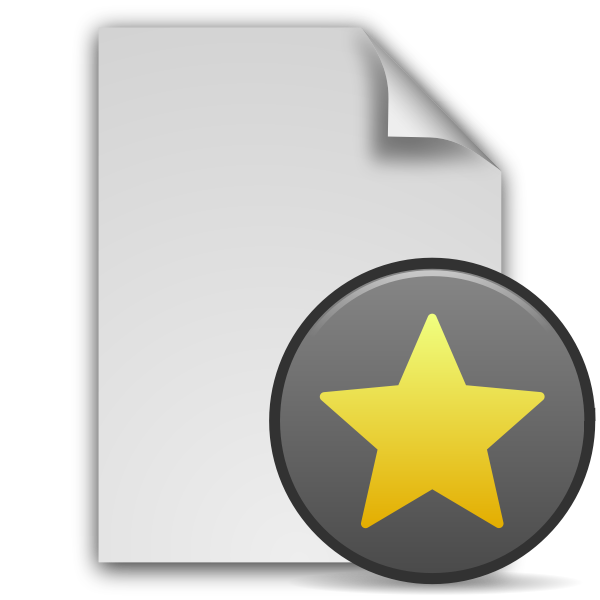 SVG New document icon