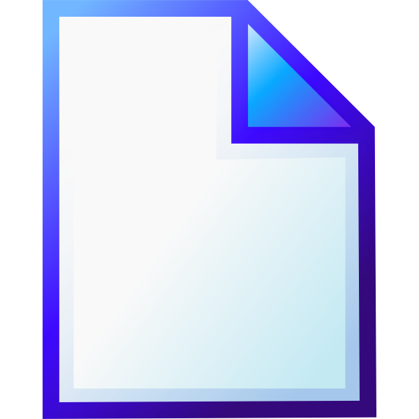 SVG New document icon vector drawing