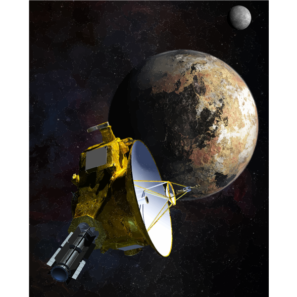 SVG New Horizons Pluto Flyby Artist Concept 14 July 2015