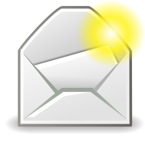 SVG New mail message icon vector illustration