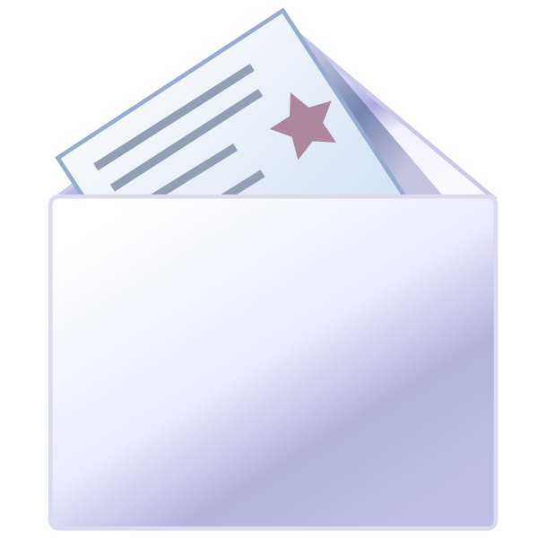 SVG New mail message sign vector illustration