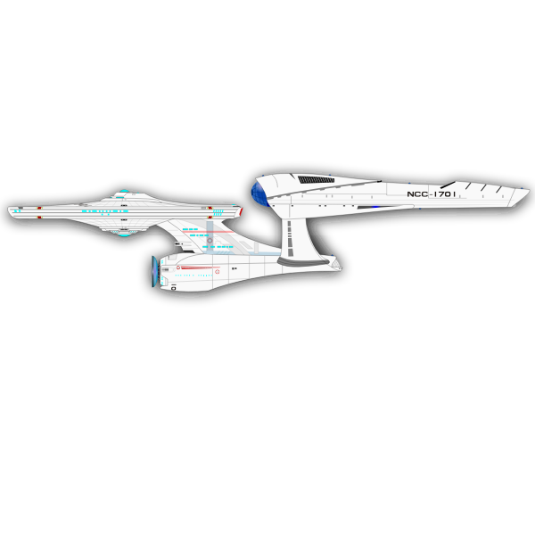 SVG New Spaceship Enterprise vector drawing