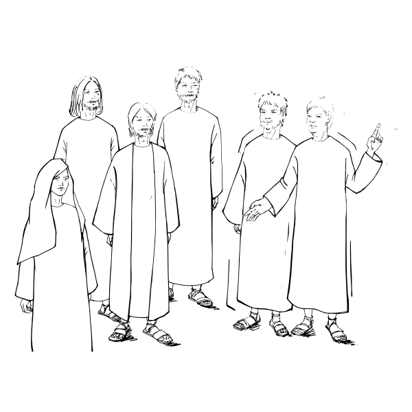 SVG New testament scene