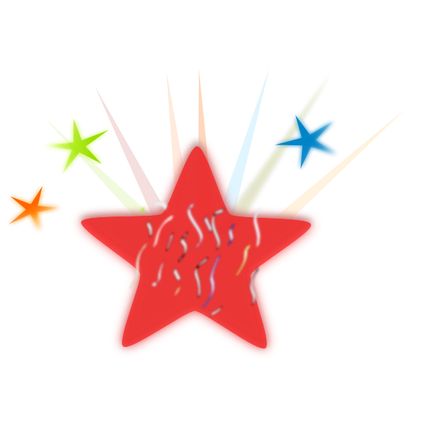 SVG new year celebration