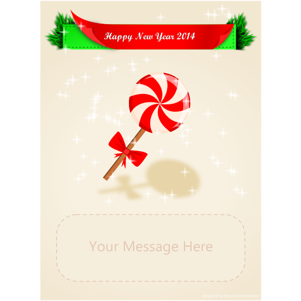 SVG New Year039s wish card