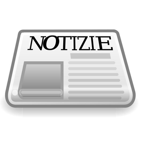 SVG Newspapaer with italian title