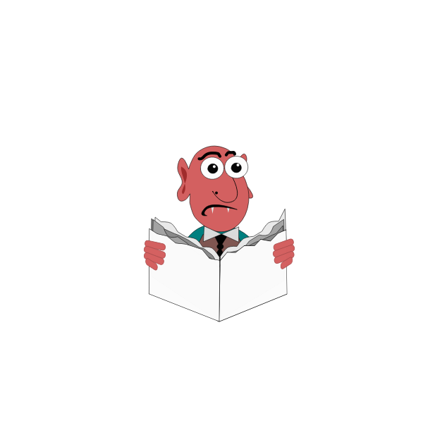 SVG Newspaper vampire