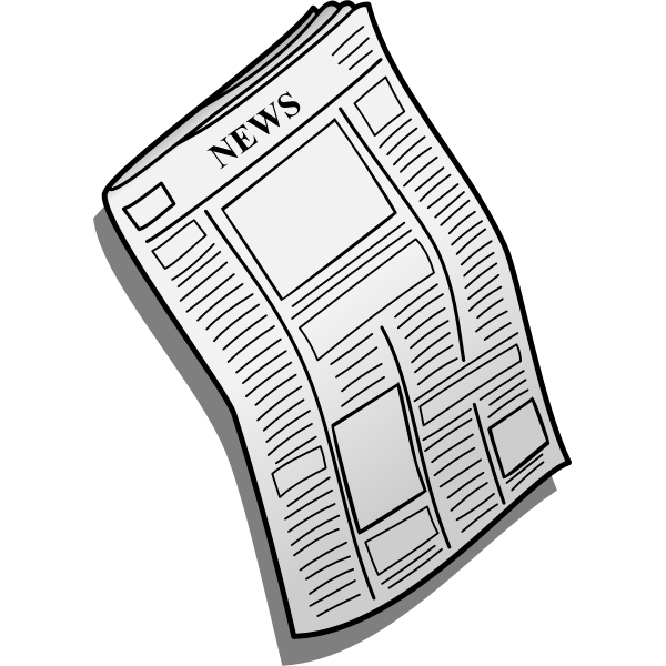 SVG Newspaper vector icon