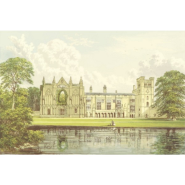 SVG Newstead Abbey vector image