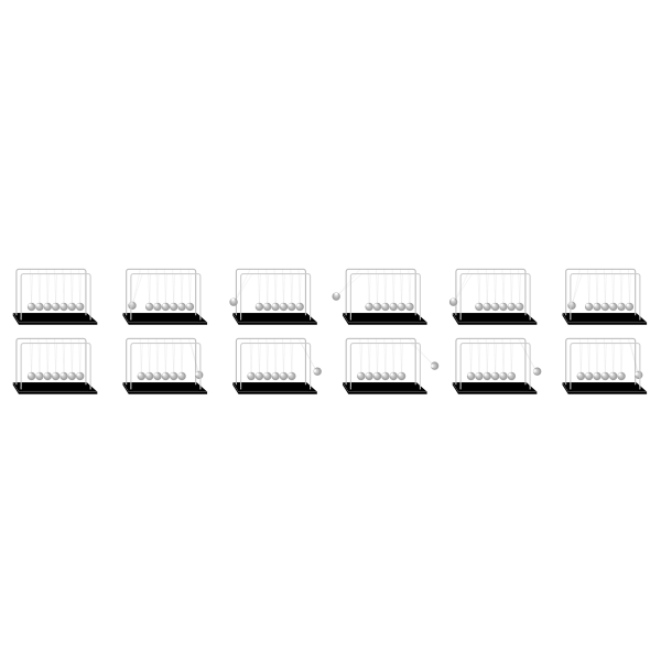 SVG Newtons Cradle Spritesheet