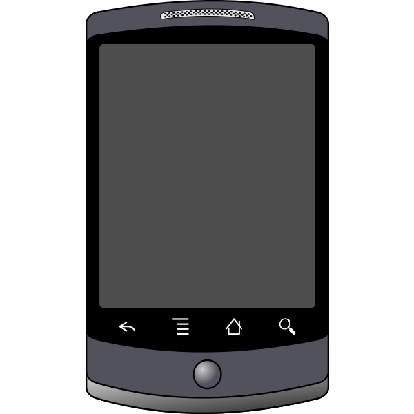 SVG Nexus One smartphone vector image