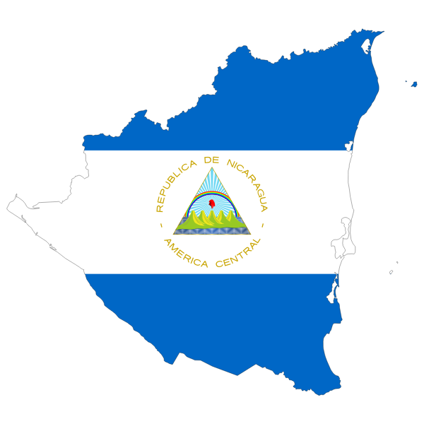 SVG Nicaragua039s map and flag