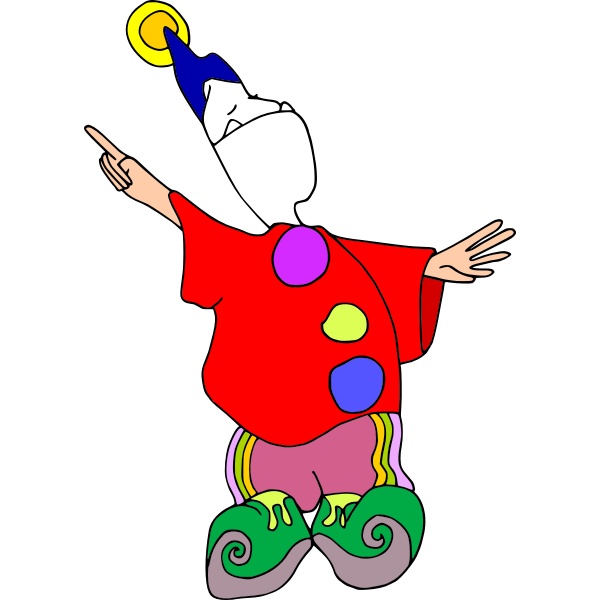 SVG Night Clown