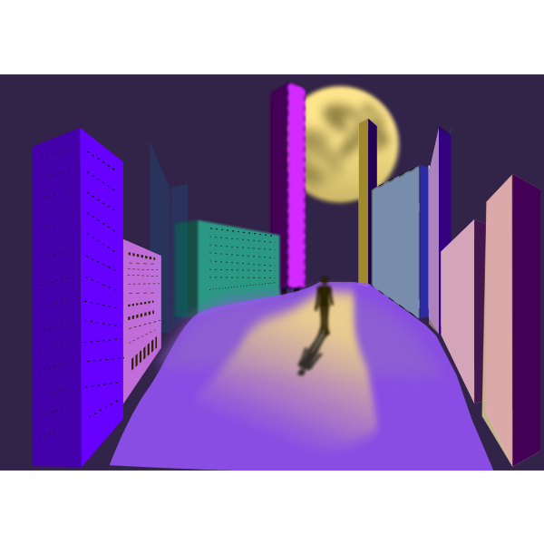 SVG Night walk image
