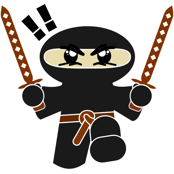 SVG Ninja attacking