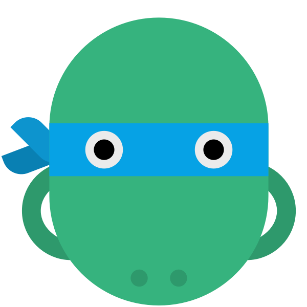 SVG Ninja turtle head