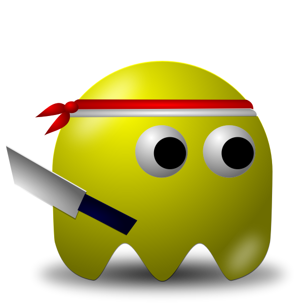 SVG Ninja video game character