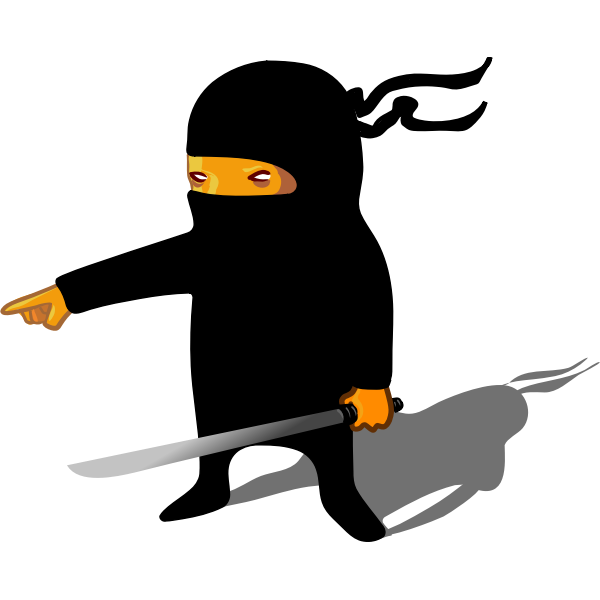 SVG Ninja with sword