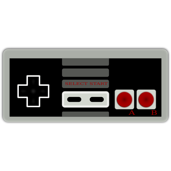SVG Nintendo 8-bit controller