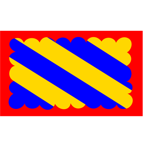 SVG Nivernais region flag vector illustration