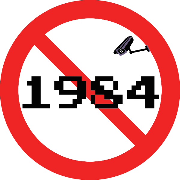 SVG No 1984 style spying vector illustration
