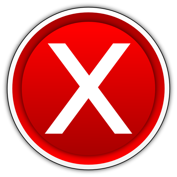 SVG No button Boton No
