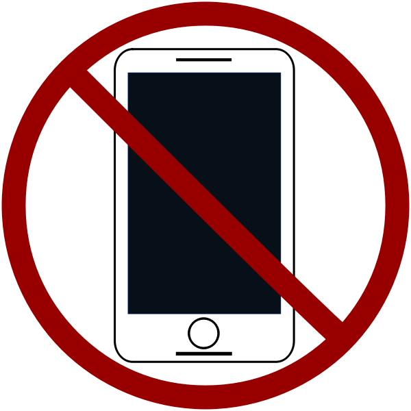SVG No cell phones icon