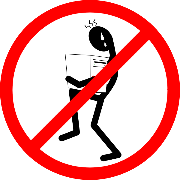 SVG No computer sign vector image