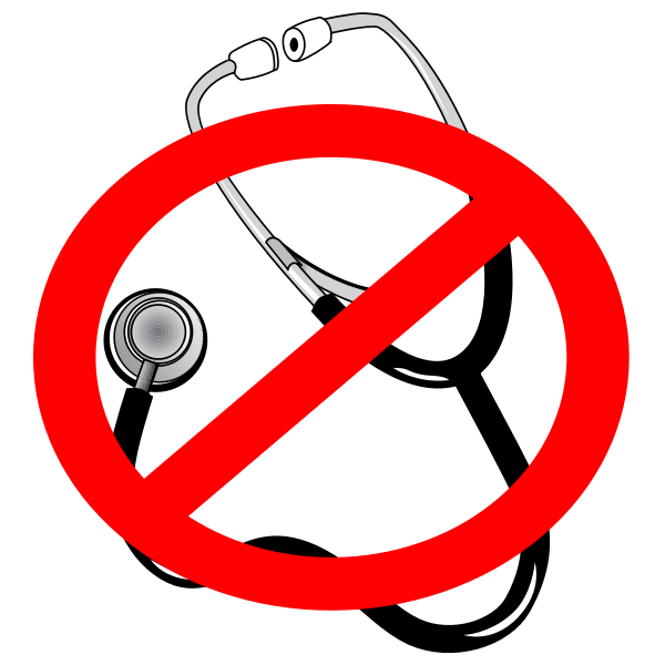 SVG No doctors icon