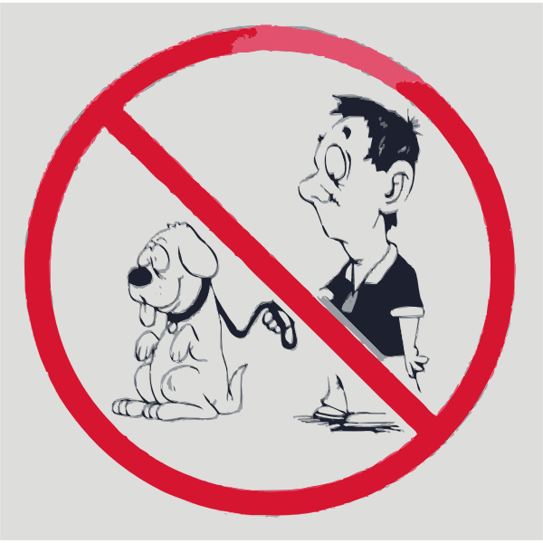 SVG No dogs allowed