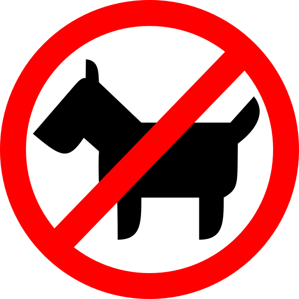 SVG No dogs round sign vector image