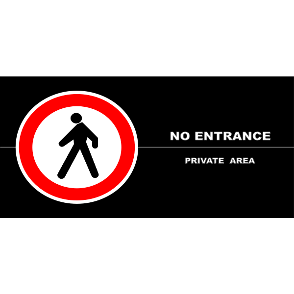 SVG No entrance sign vector graphics
